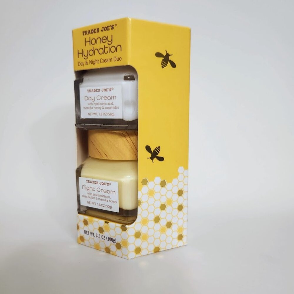 NEW Trader Joes Honey Hydration Face Day and Night Cream Trader Joe's 3.5oz Hexa